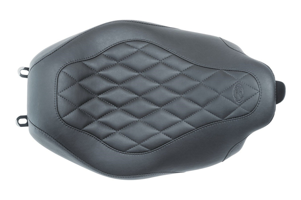 MUSTANG Wide Tripper Solo Seat - Harley-Davidson 2008+ FL - Diamond 76694 - PartsOutlet.com.au