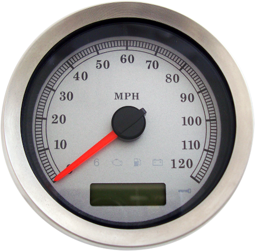 DRAG SPECIALTIES Programmable Speedometer - White Face - Harley-Davidson 2004-2013 - MPH 83100S - PartsOutlet.com.au