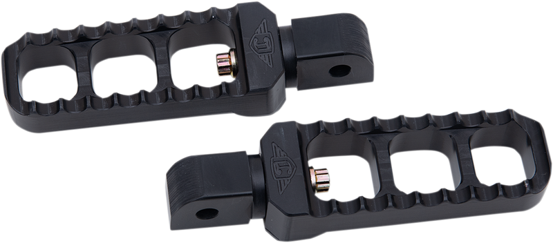 JOKER MACHINE Passenger Peg - Serrated - Black - Narrow - 18+ Softail - 08-61-7B - PartsOutlet.com.au