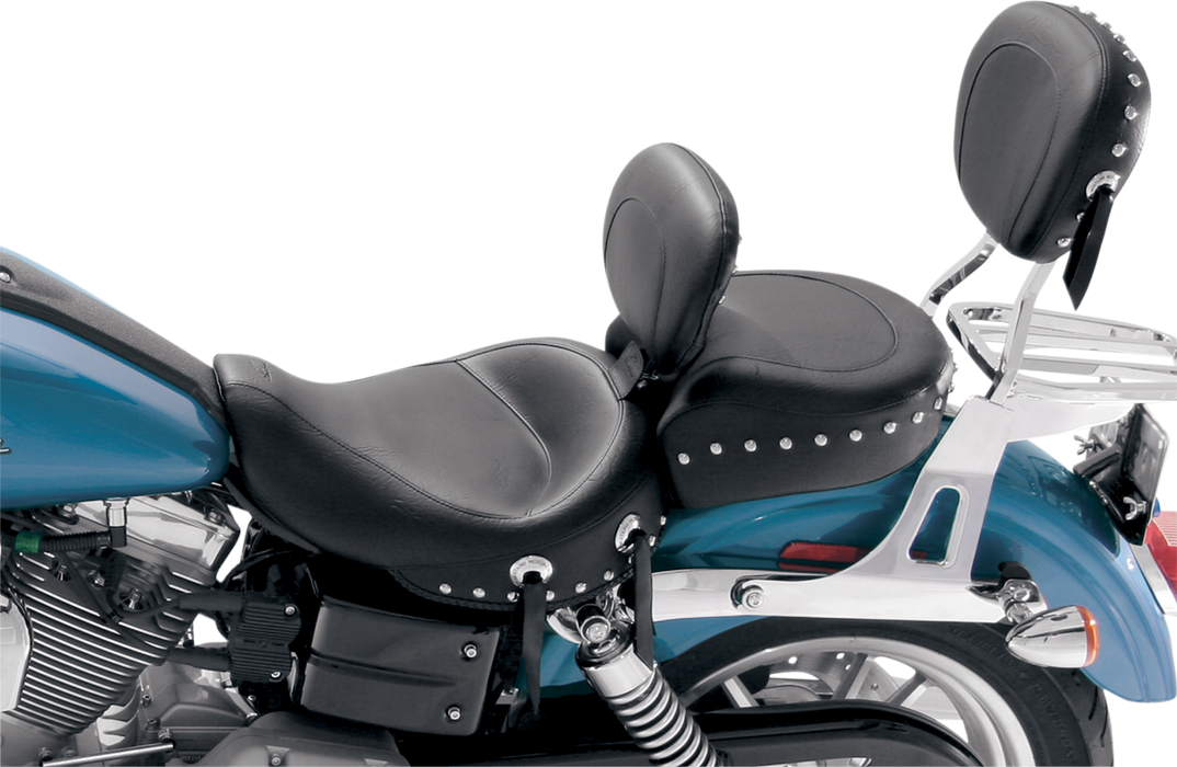 MUSTANG Wide Studded Solo Seat - Driver's Backrest - Harley-Davidson Dyna 2006-2017 - FXD 79346