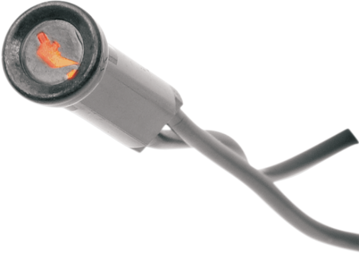 DRAG SPECIALTIES Snap-In Indicator Light - Oil Indicator - Black Bezel 160900 - PartsOutlet.com.au