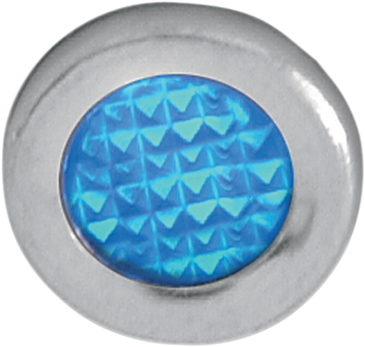 DRAG SPECIALTIES Snap-In Indicator Light - Blue - Stainless Steel Bezel 162606 - PartsOutlet.com.au