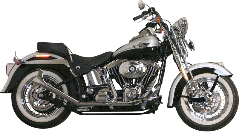 PAUGHCO Upsweep Exhaust - Chrome - 2000-2017 Softail - 726SBS - PartsOutlet.com.au
