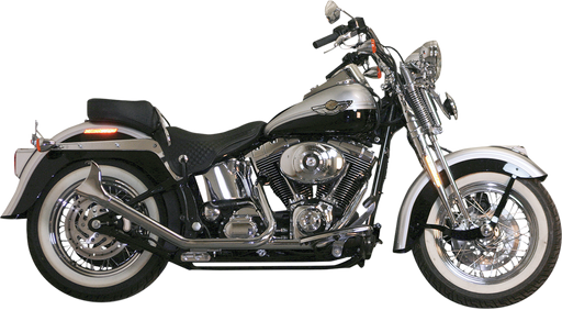 PAUGHCO Upsweep Exhaust - Chrome - 2000-2017 Softail - 726SBS - PartsOutlet.com.au