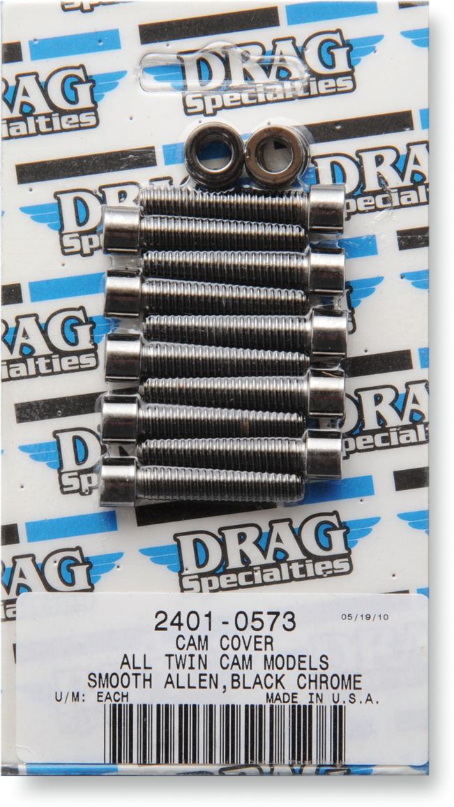 DRAG SPECIALTIES Bolt Kit Camshaft Cover Smooth - Harley-Davidson 1999-2017 - MK373SBK - PartsOutlet.com.au