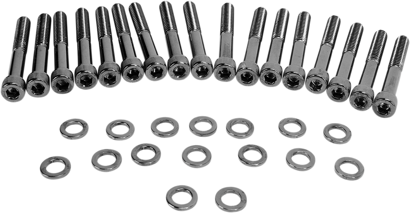 DRAG SPECIALTIES Bolt Kit Primary Knurled - Harley-Davidson 2004-2021 - MK685BK - PartsOutlet.com.au