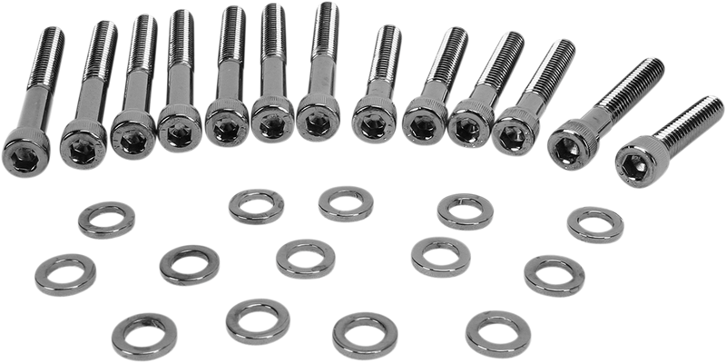 DRAG SPECIALTIES Bolt Kit Camshaft Cover Knurled - Harley-Davidson 2004-2021 - MK687BK - PartsOutlet.com.au
