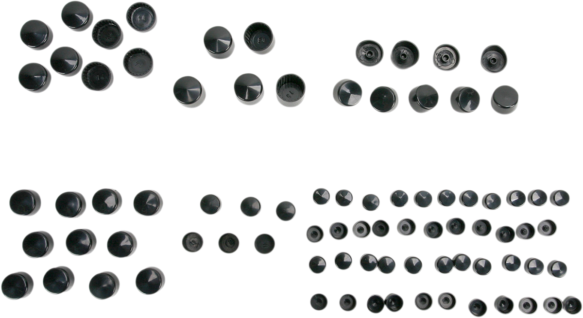 DRAG SPECIALTIES Bolt Covers HarleyDavidson 19992006 Black 35200