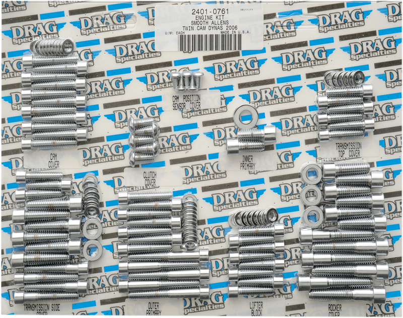 DRAG SPECIALTIES Smooth Motor Bolt Kit - FXD '06 - MK658S - PartsOutlet.com.au