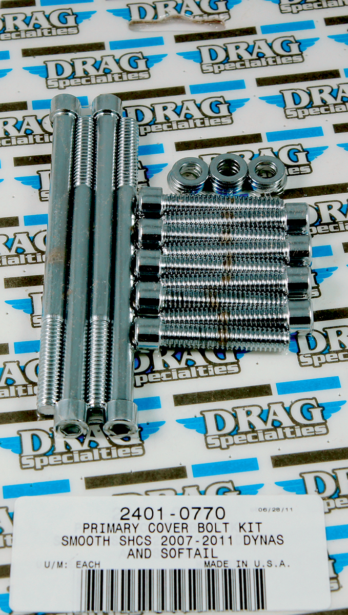 DRAG SPECIALTIES Smooth Primary Bolt Kit - Harley-Davidson 2007-2017 - Softail MK672S - PartsOutlet.com.au