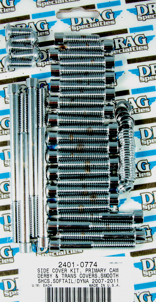 DRAG SPECIALTIES Smooth Transmission Bolt Kit - Harley-Davidson 2007-2017 - Softail MK695S - PartsOutlet.com.au