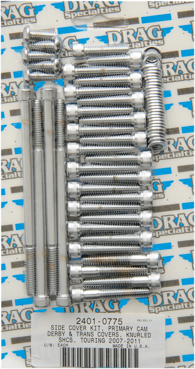 DRAG SPECIALTIES Knurled Transmission Bolt Kit - Harley-Davidson 2007-2016 - Touring MK696 - PartsOutlet.com.au