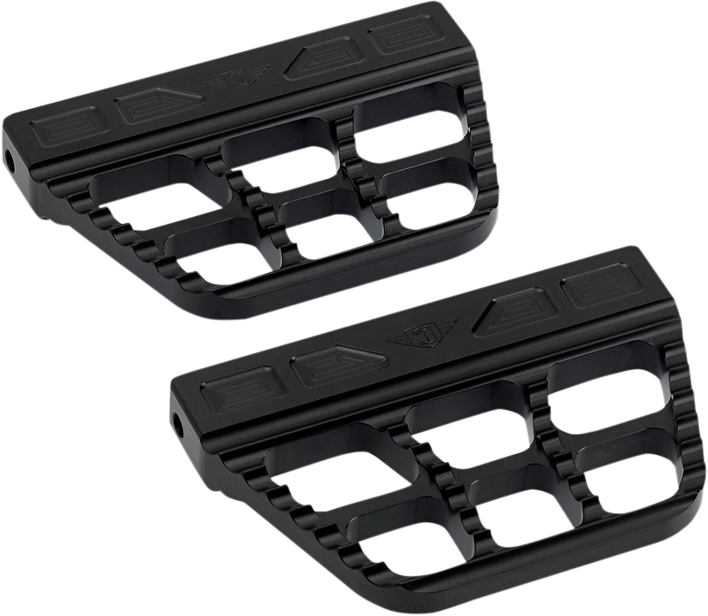 JOKER MACHINE Serrated Passenger Floorboard - Black - '87-'20 FL - 08-645-1B - PartsOutlet.com.au