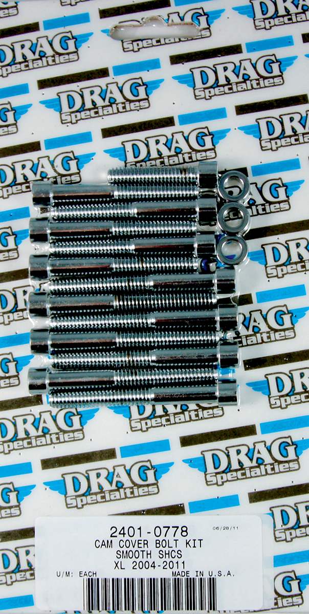 DRAG SPECIALTIES Smooth Camshaft Cover Bolt Kit - Harley-Davidson 2004-2021 - XL MK687S - PartsOutlet.com.au