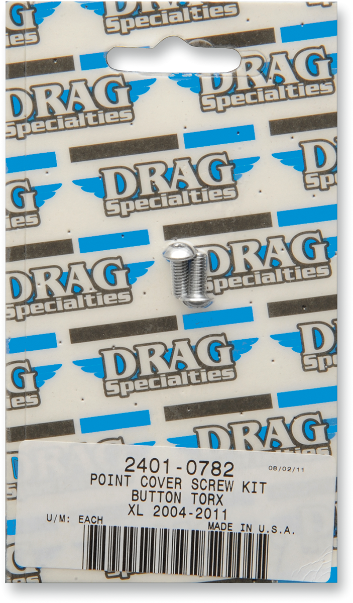 DRAG SPECIALTIES Point Cover Bolt Kit - Harley-Davidson 2004-2021 - XL MK689 - PartsOutlet.com.au