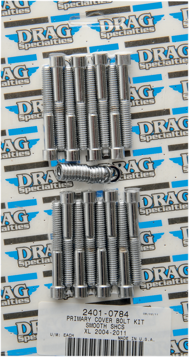 DRAG SPECIALTIES Smooth Primary Bolt Kit - Harley-Davidson 2004-2021 - XL MK685S - PartsOutlet.com.au