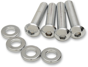 DRAG SPECIALTIES Shock Mount Kit Chrome - Harley-Davidson Sportster 2004-2017 - MKDR8 - PartsOutlet.com.au