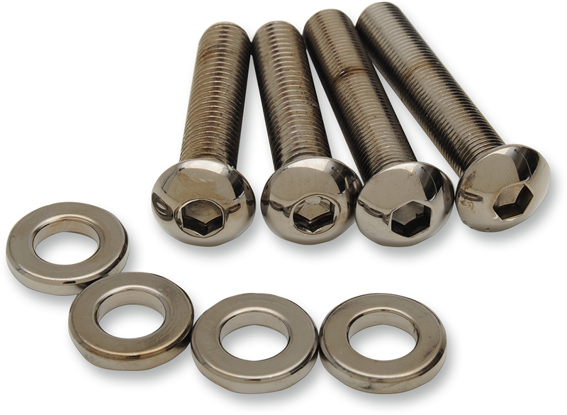 DRAG SPECIALTIES Shock Mount Kit Black Chrome - Harley-Davidson Sportster 2004-2017 - MKDR8BK - PartsOutlet.com.au