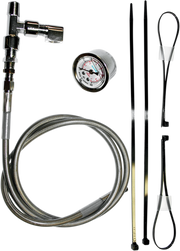 FEULING OIL PUMP CORP. Remote Oil Pressure Gauge/Line Kit - Stainless/Chrome 9018 - PartsOutlet.com.au