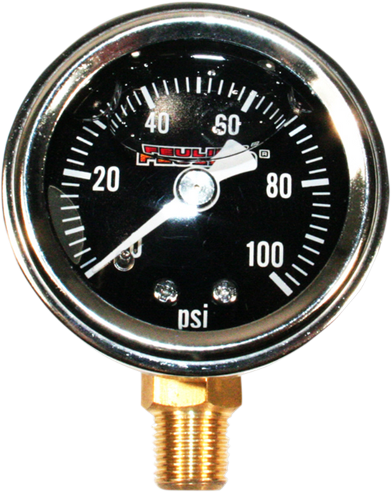 FEULING OIL PUMP CORP. Oil Pressure Gauge - 1.5" Dial - Bottom Port - Black Face 9041