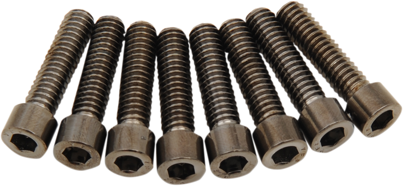DRAG SPECIALTIES Bolt Kit M8 Lifter Black/Chrome Smooth - Harley-Davidson 2017-2021 - MK776SBK - PartsOutlet.com.au