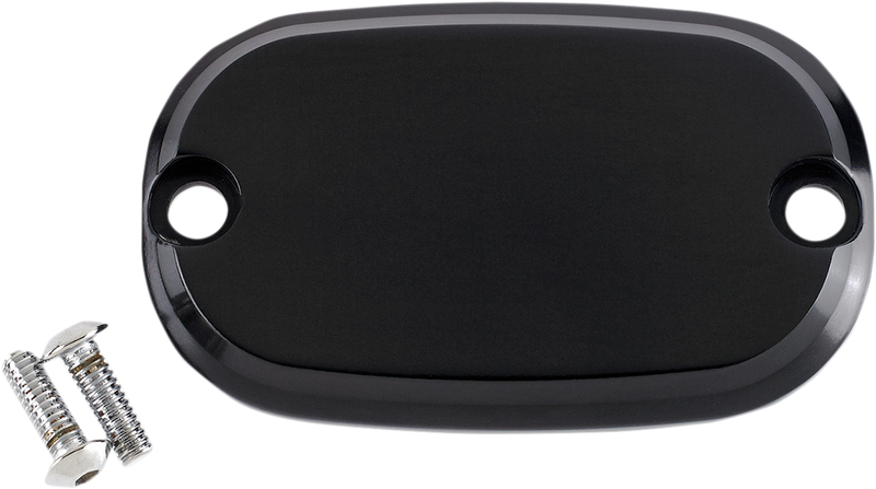 JOKER MACHINE Master Cylinder Cover - Smooth - Black - Harley-Davidson 1999-2017 - 08-01SB - PartsOutlet.com.au