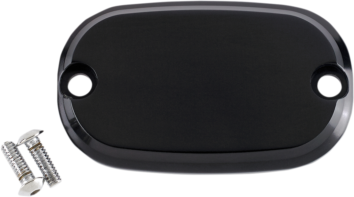 JOKER MACHINE Master Cylinder Cover - Smooth - Black - Harley-Davidson 1999-2017 - 08-01SB - PartsOutlet.com.au