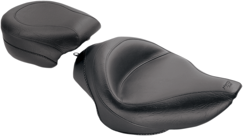 MUSTANG Wide Rear Seat - Vintage - Harley-Davidson 2004-2021 - Sportster XL 76507 - PartsOutlet.com.au