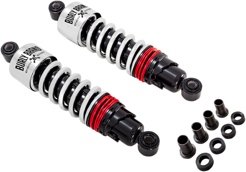 BURLY BRAND Slammer Plus Shocks - Chrome - '80-'23 FLH B28-1204 - PartsOutlet.com.au