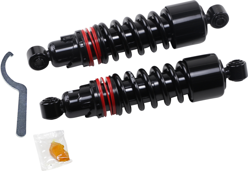 BURLY BRAND Slammer Plus Shocks - Black - '91-'17 FXD B28-1207B - PartsOutlet.com.au