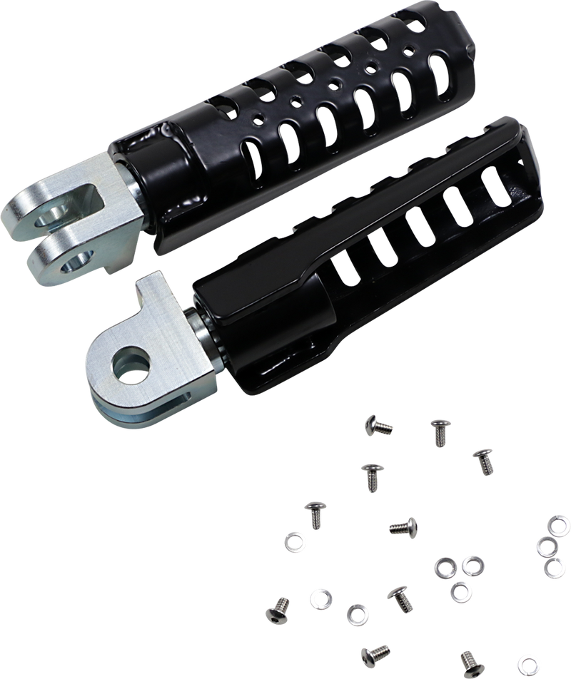 BURLY BRAND Razorback Rider Footpegs - Black - Triumph 1959-2019 - B13-1013B - PartsOutlet.com.au