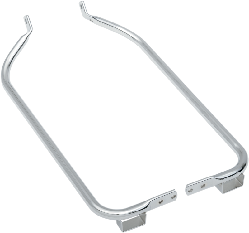 DRAG SPECIALTIES Saddlebag Support Brackets - Chrome - '04-'08 FLTR S77-0134 - PartsOutlet.com.au