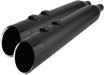 KHROME WERKS Mufflers - Black with Edge Tip - FL 1996-2021 - 202855 - PartsOutlet.com.au