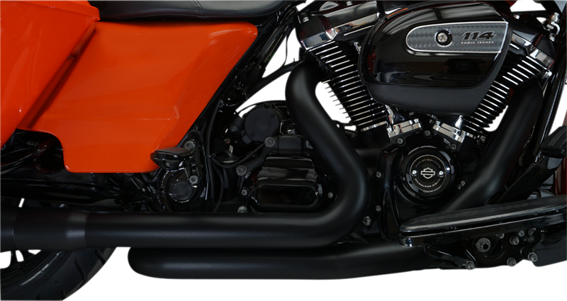 KHROME WERKS Aggressor 2-into-1-into-2 Header - Black - M8 Touring - 2017+ 200920 - PartsOutlet.com.au