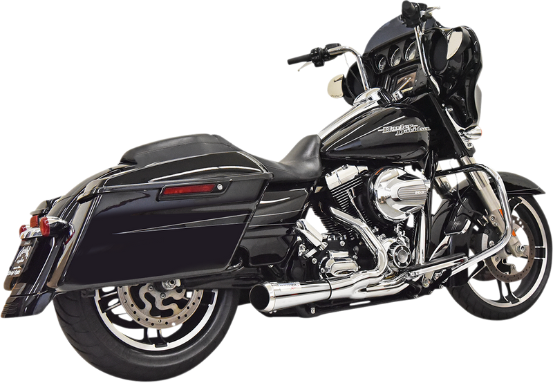BASSANI XHAUST Road Rage 2:1 Short system for 1995-2016 Bagger - Chrome 1F52R - PartsOutlet.com.au