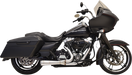 BASSANI XHAUST Road Rage 2:1 Short Exhaust '95-'16 FL Bagger - Stainless Steel 1F52SS - PartsOutlet.com.au