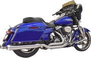 BASSANI XHAUST True Dual Exhaust - Stainless Steel - M8 Bagger '17-'21 - 1F66SS - PartsOutlet.com.au