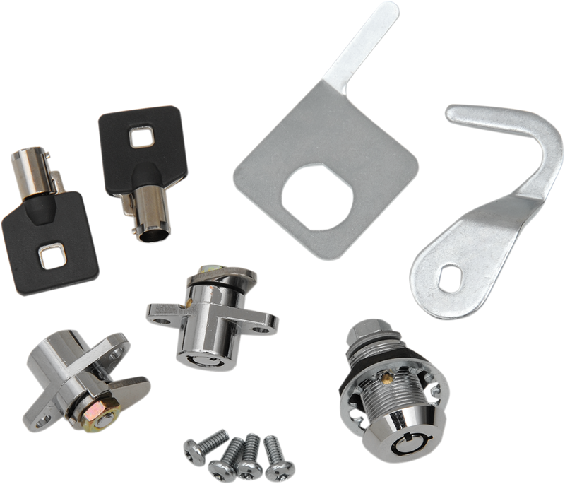 DRAG SPECIALTIES Saddlebag and Tour-Pak® Lock Kit - Harley-Davidson 1993-2013 - S77-0145/7-AD - PartsOutlet.com.au