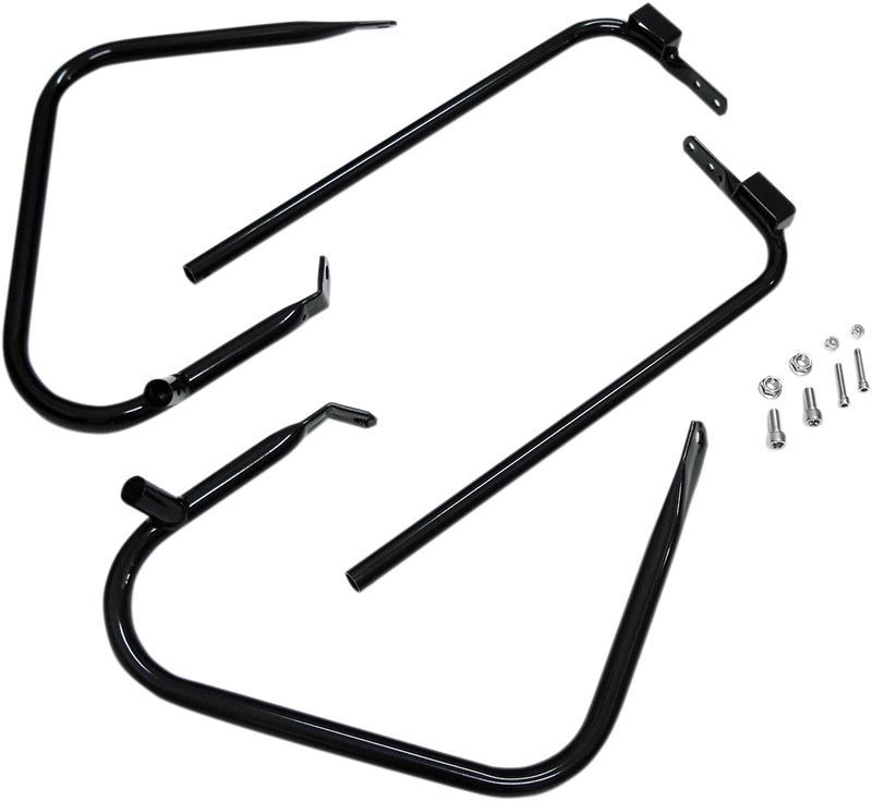 DRAG SPECIALTIES Saddlebag Support Kit - '97-'08 FLT - Black 21026B - PartsOutlet.com.au