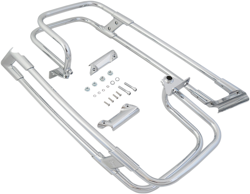 DRAG SPECIALTIES Saddlebag Guard Rails - Chrome - '14-'24 - 21037 - PartsOutlet.com.au