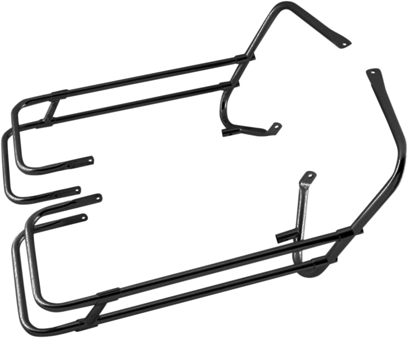 DRAG SPECIALTIES Saddlebag Rail - Black - FLT '97 -'08 21042B - PartsOutlet.com.au