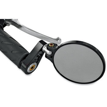 JOKER MACHINE Folding Bar-End Mirror - 2-1/4" - Black - 09-302B