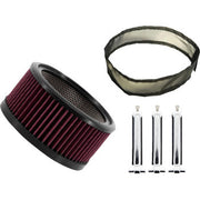 TRASK Air Filter - Big Power Assault - Chrome TM-1020-BPCH - PartsOutlet.com.au