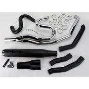 BASSANI XHAUST Road Rage II B1 Power 2:1 Touring Exhaust - Black - Bagger '95-'16 - FLH-777B - PartsOutlet.com.au