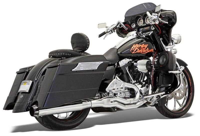 BASSANI XHAUST Road Rage II B1 Power 2:1 Touring Exhaust - Fits '95-'16 Baggers - Chrome FLH-777