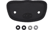 MUSTANG Solo Chrome Studded Seat - Driver's Backrest - Harley-Davidson FL 2008+ 79602 - PartsOutlet.com.au