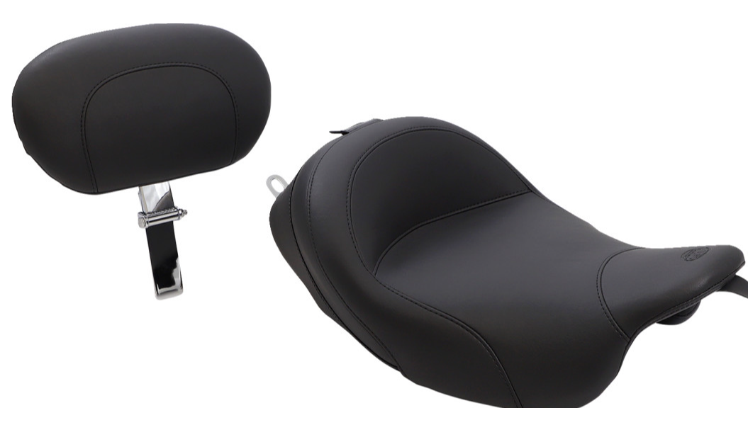 MUSTANG Vintage Solo Seat - Driver's Backrest - Harley-Davidson FL 2008+ 79600 - PartsOutlet.com.au