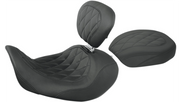 MUSTANG Wide Tripper Forward Solo Seat - Harley-Davidson Dyna 2006-2017 - 76707 - PartsOutlet.com.au