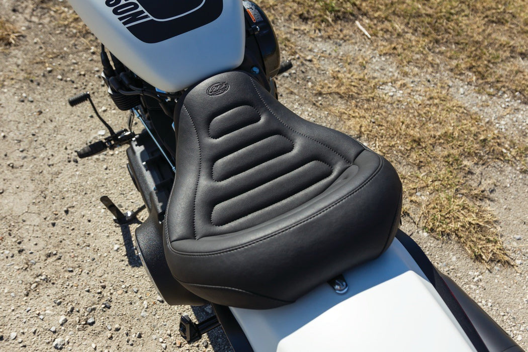 MUSTANG Solo Touring Seat - Harley-Davidson Fat Bob 2018+ FXFB 75887 - PartsOutlet.com.au