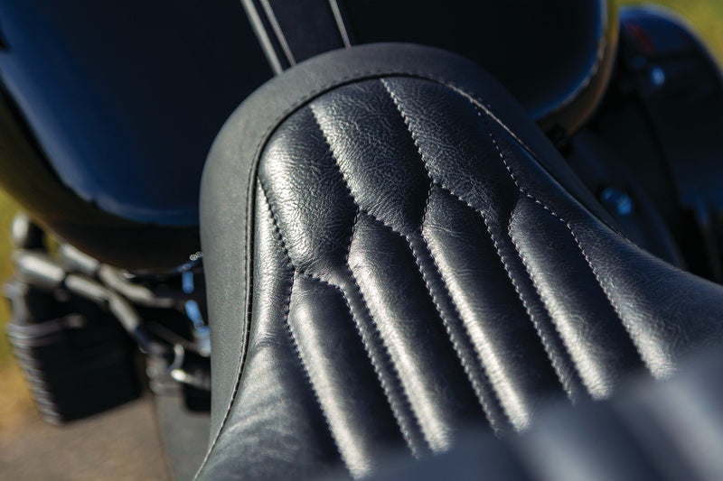 MUSTANG Solo Touring Seat - Harley-Davidson Low Rider & Sport Glide 2018+ 75721 - PartsOutlet.com.au